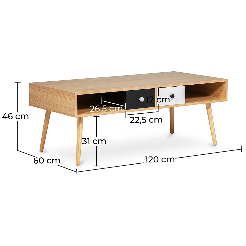 Tavolino da salotto in legno - Stile Scandinavo - Miua image 10