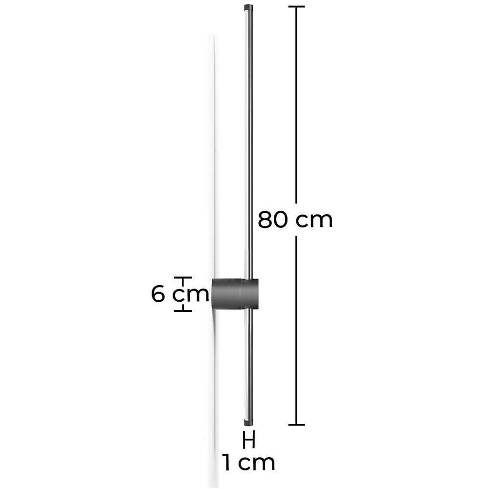 Lampada da Parete - Barra Metallica - LED 80cm - Hernel image 10