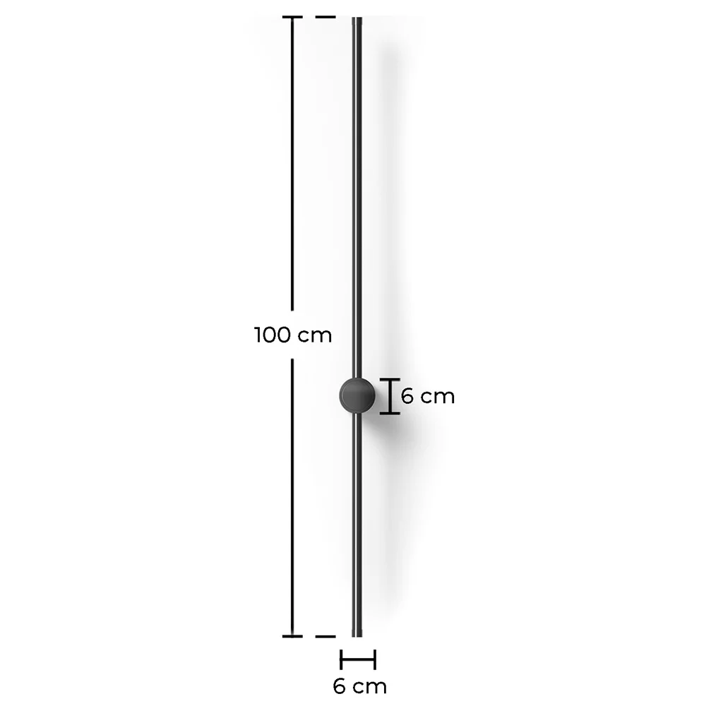 Lampada da Parete - Barra Metallica - LED 100cm - Hernel image 10