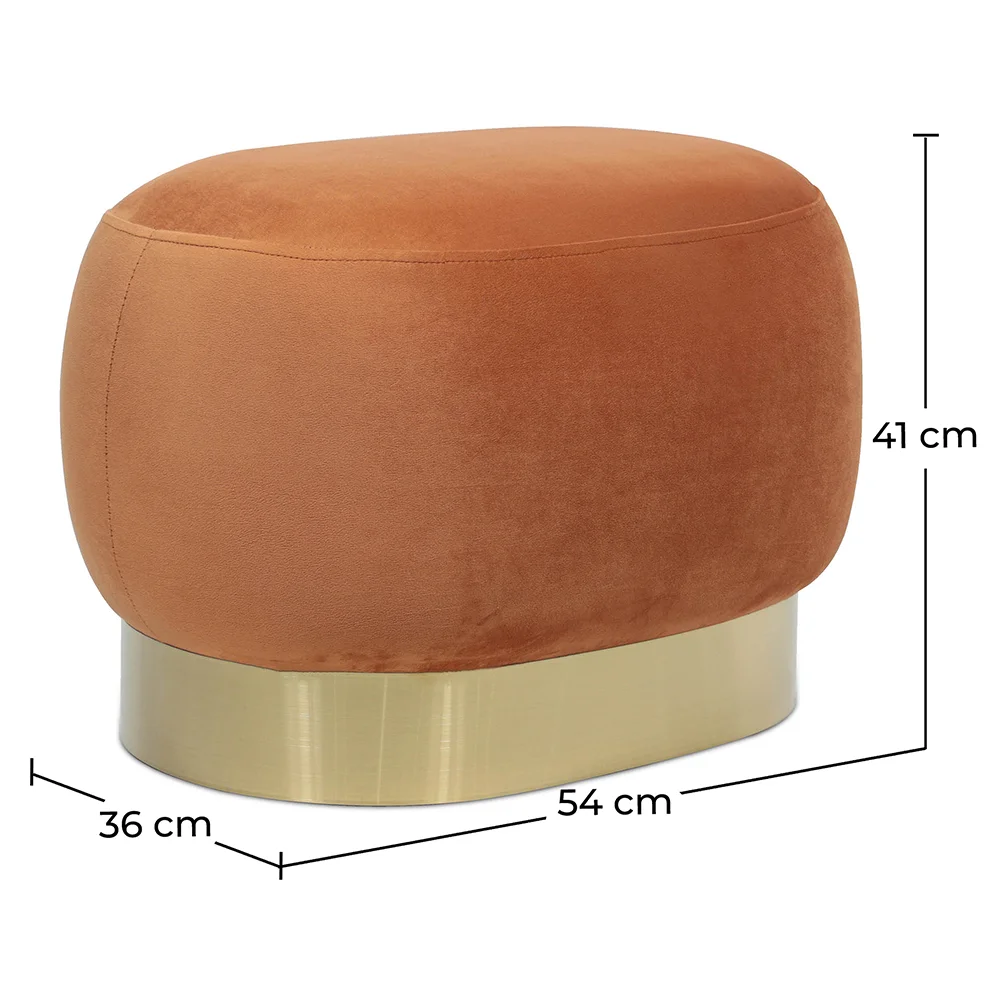 Pouf Sgabello - Velluto e Metallo - Luxe image 10