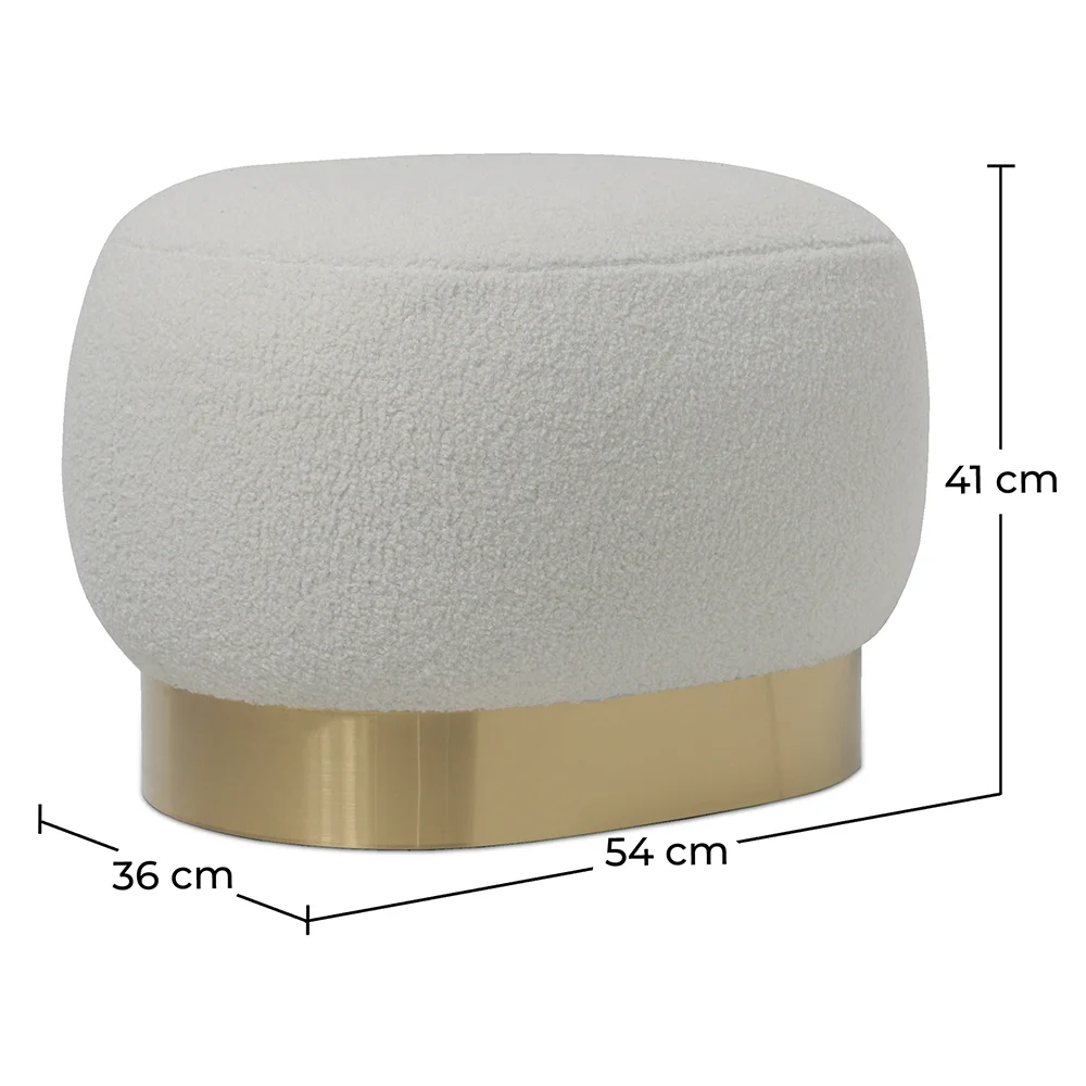 Pouf Sgabello - Bouclé Bianco - Luxe image 10