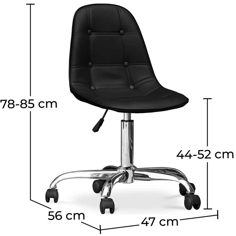 Sedia da Scrivania con Ruote - Imbottita - Fery image 10