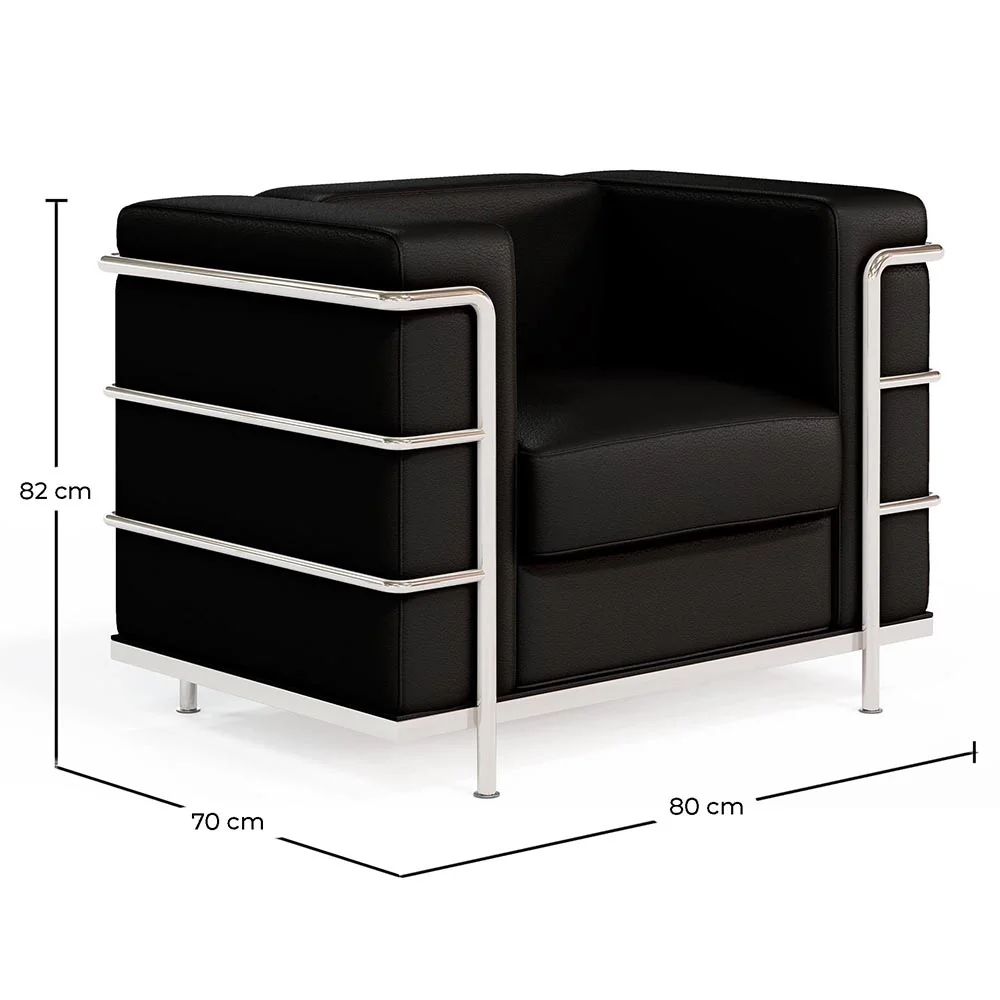 Poltrona di design - Rivestita in ecopelle - Lecur image 10