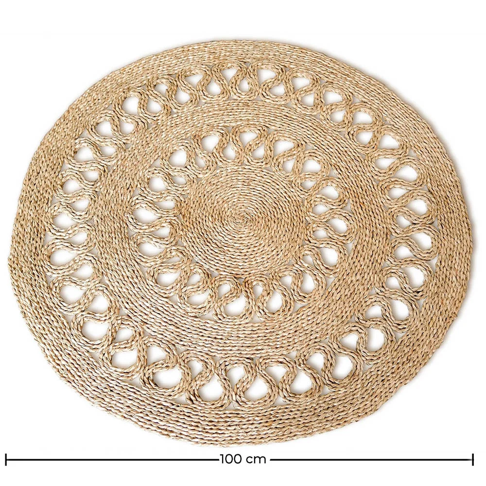 Tappeto rotondo in iuta - Boho Bali - 100 CM - Ilya image 10