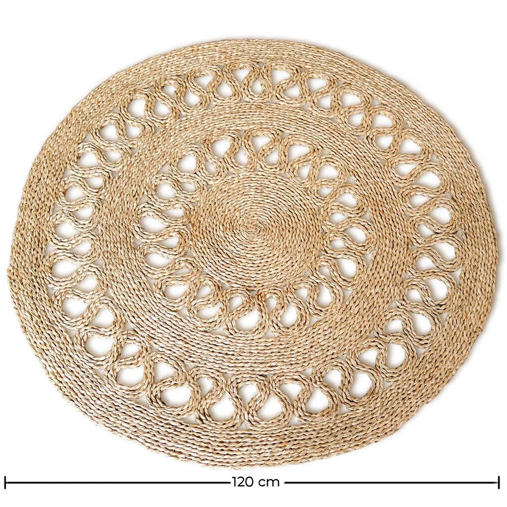 Tappeto rotondo in iuta - Boho Bali - 120 CM - Ilya image 10