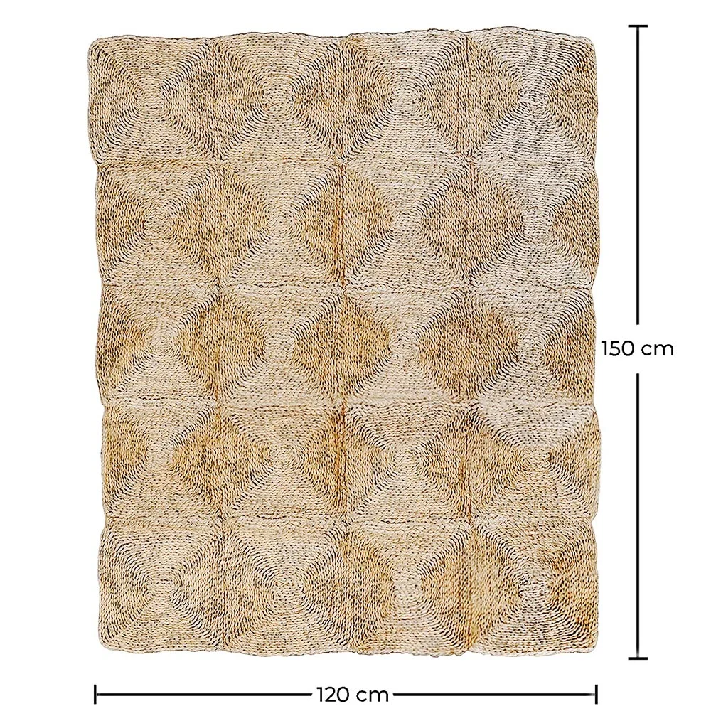 Tappeto rettangolare in iuta - Boho Bali - 120x150 CM - Lubya image 10