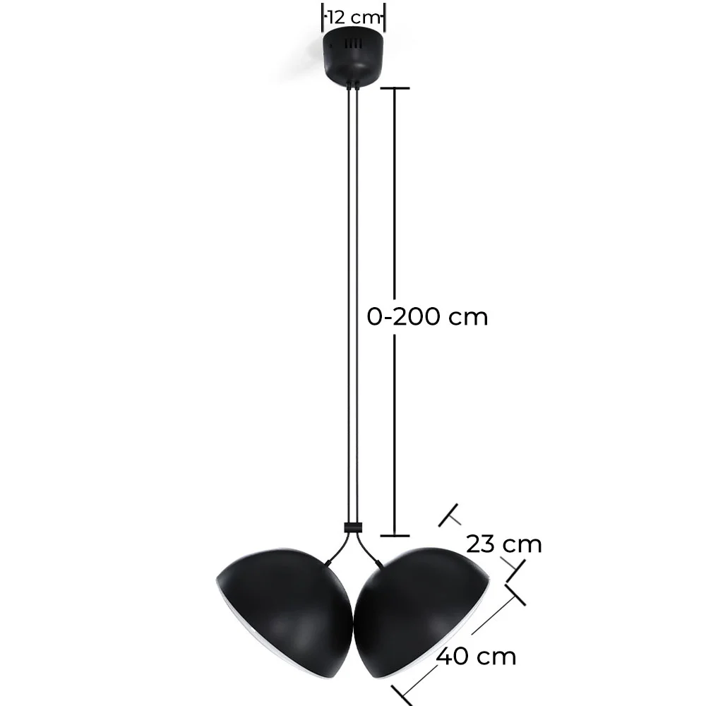 Lampada a Sospensione - 2 Fari LED - Dual image 10