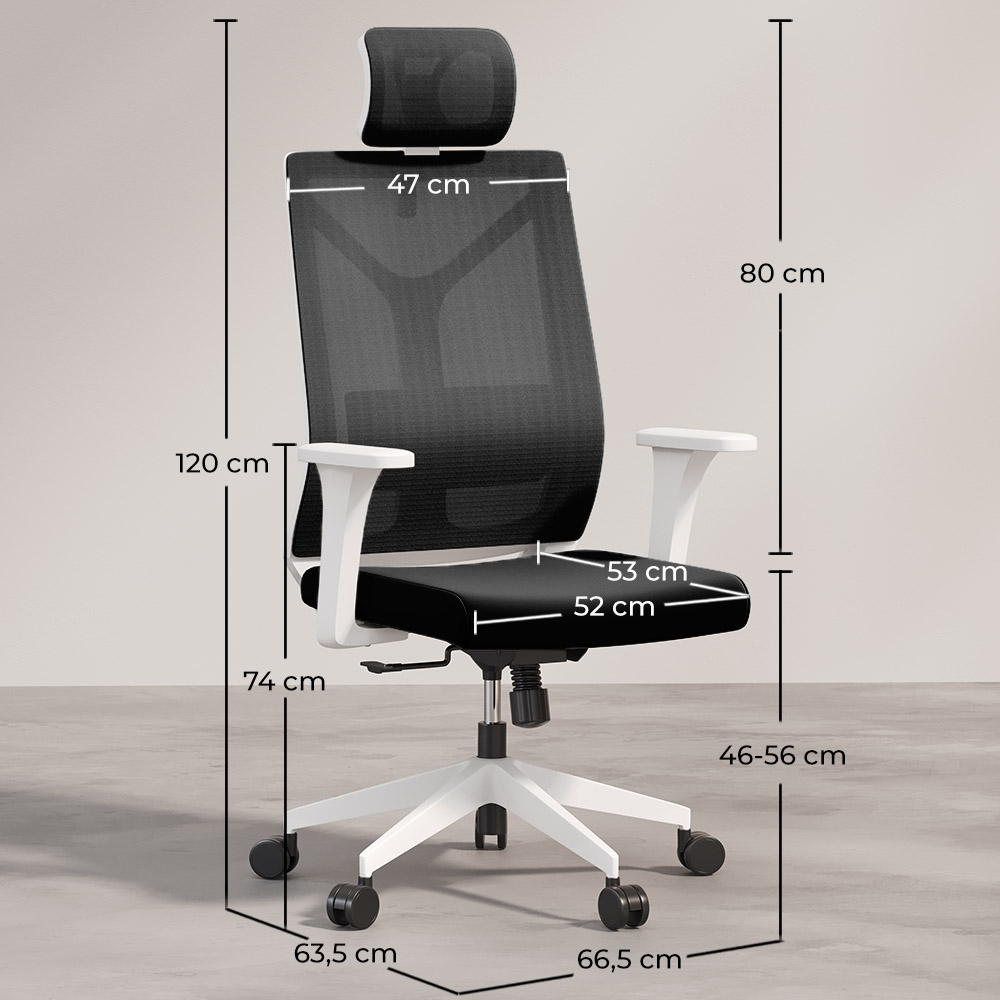 Sedia da ufficio ergonomica con ruote e braccioli - Ergal image 10