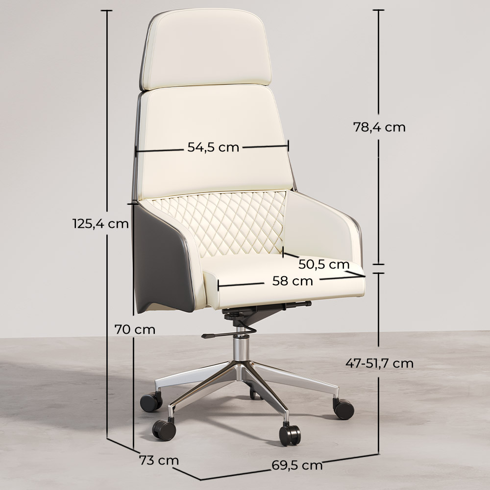 Sedia da ufficio ergonomica con ruote e braccioli - Series image 10