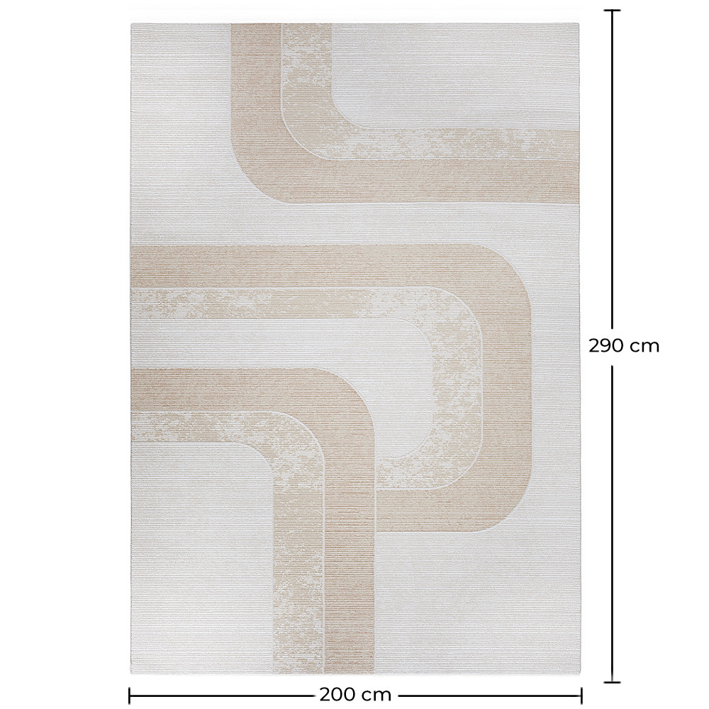 Grande Tappeto dal Design Contemporaneo e Moderno - Beige (290x200 cm) - Chai image 10