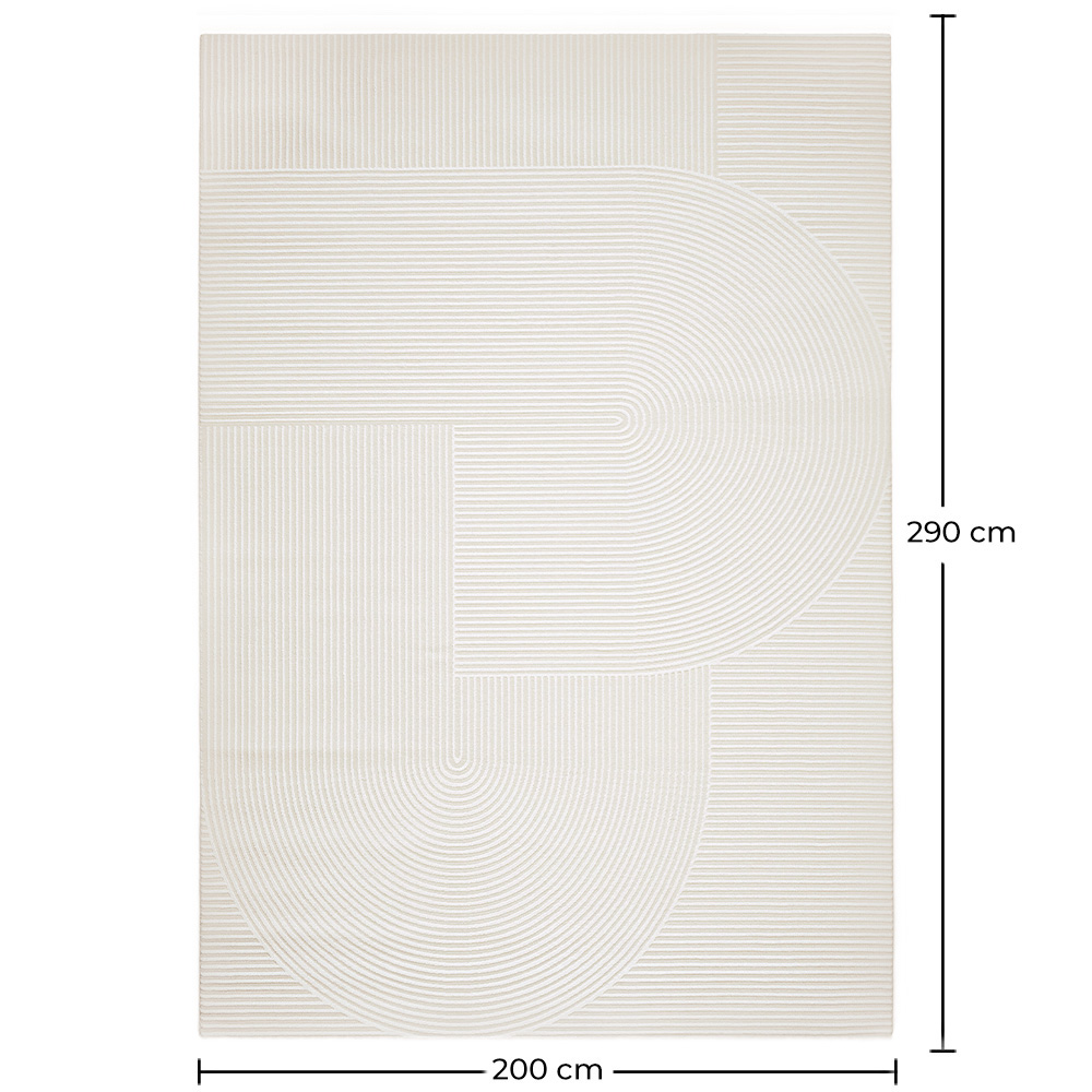 Grande Tappeto dal Design Contemporaneo e Moderno - Beige (290x200 cm) - Vreis image 10