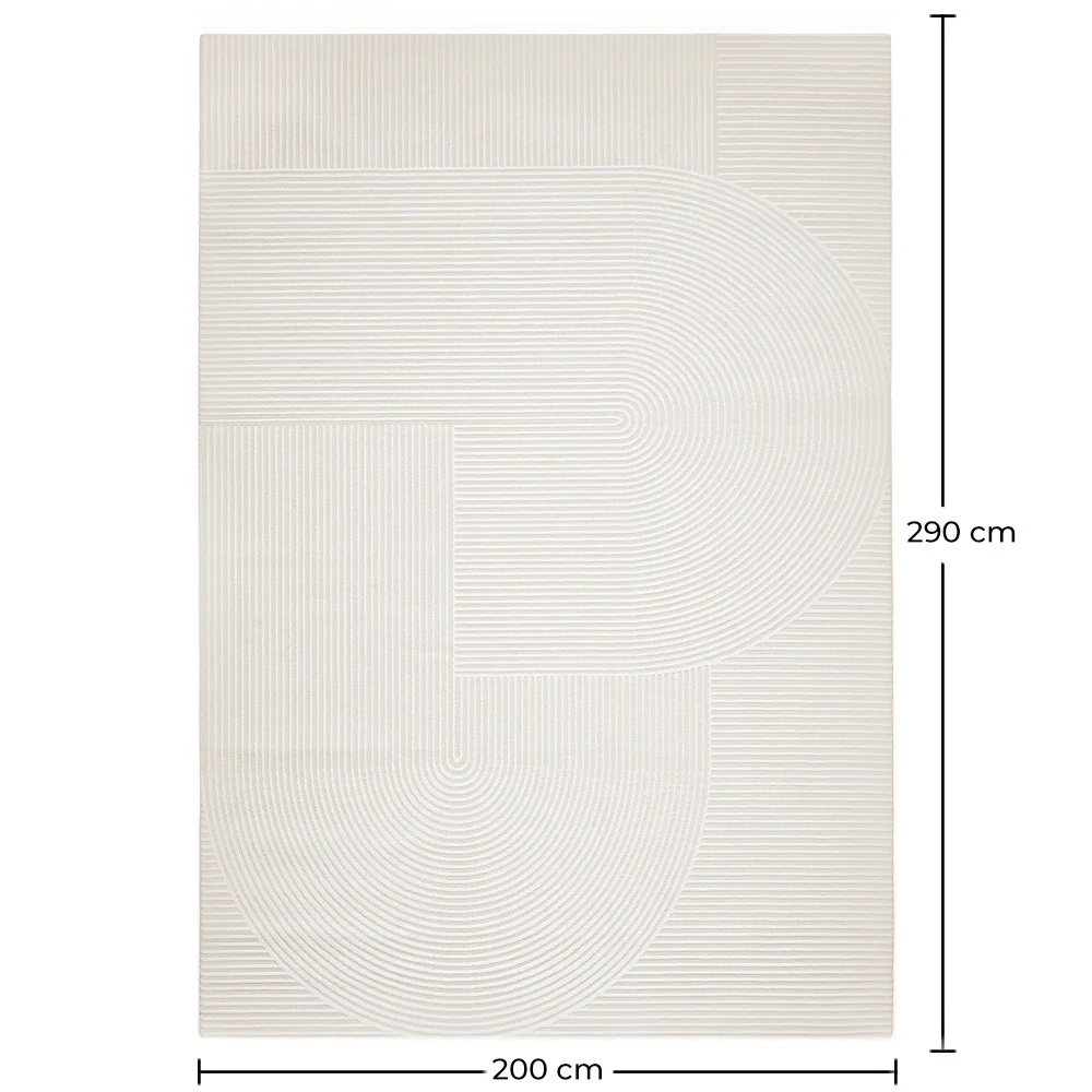 Grande Tappeto dal Design Contemporaneo e Moderno - Beige (290x200 cm) - Vreis image 10