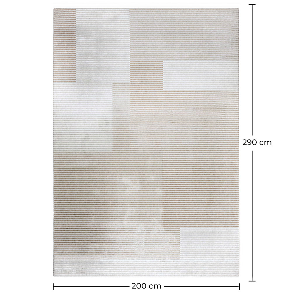 Grande Tappeto dal Design Contemporaneo e Moderno - Beige (290x200 cm) - Vistu image 10