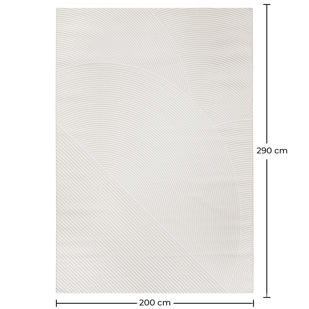 Grande Tappeto dal Design Contemporaneo e Moderno - Beige (290x200 cm) - Amara image 10