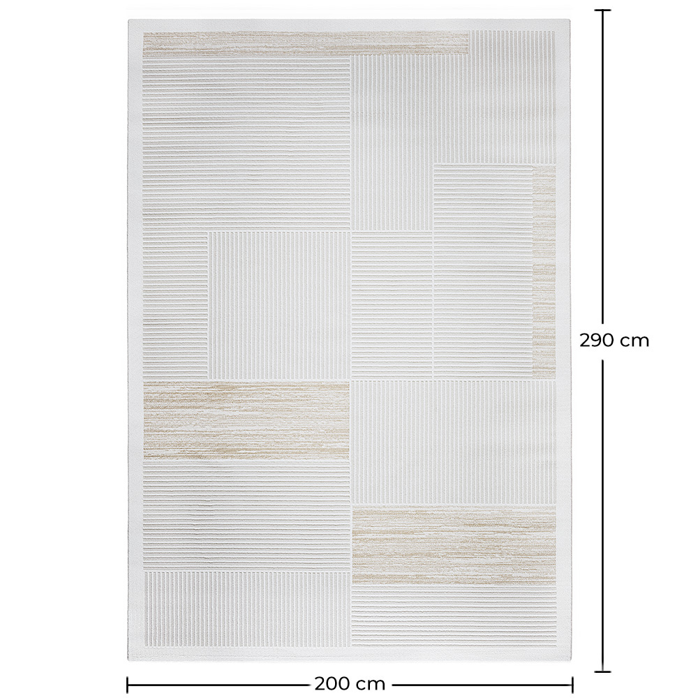 Grande Tappeto dal Design Contemporaneo e Moderno - Beige (290x200 cm) - Pestra image 10