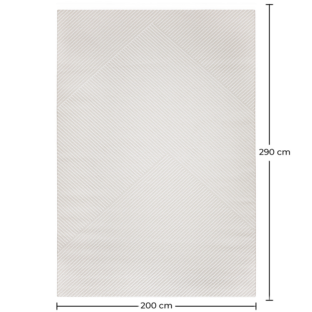 Grande Tappeto dal Design Contemporaneo e Moderno - Beige (290x200 cm) - Xesta image 10