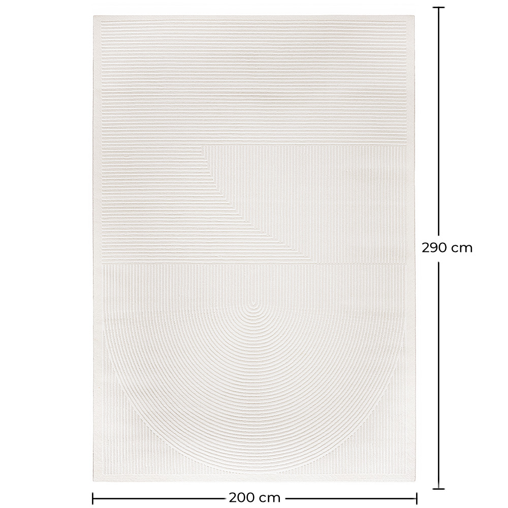 Grande Tappeto dal Design Contemporaneo e Moderno - Beige (290x200 cm) - Dubisa image 10