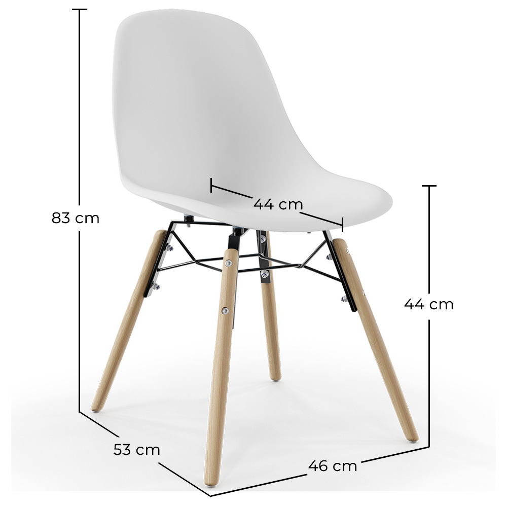 Sedia da Pranzo - Design Scandinavo - Gambe in Legno - Skögur image 10