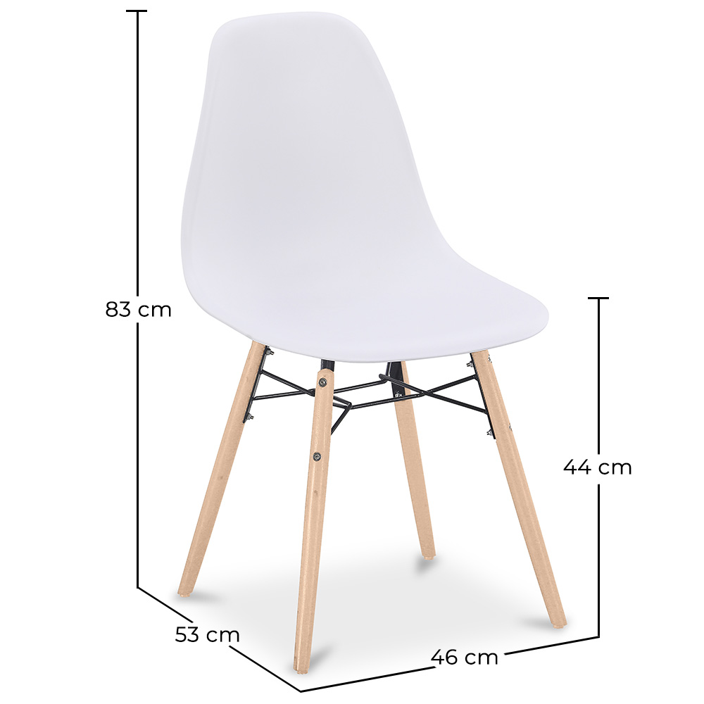 Sedia da Pranzo - Design Scandinavo - Gambe in Legno - Skögur image 10