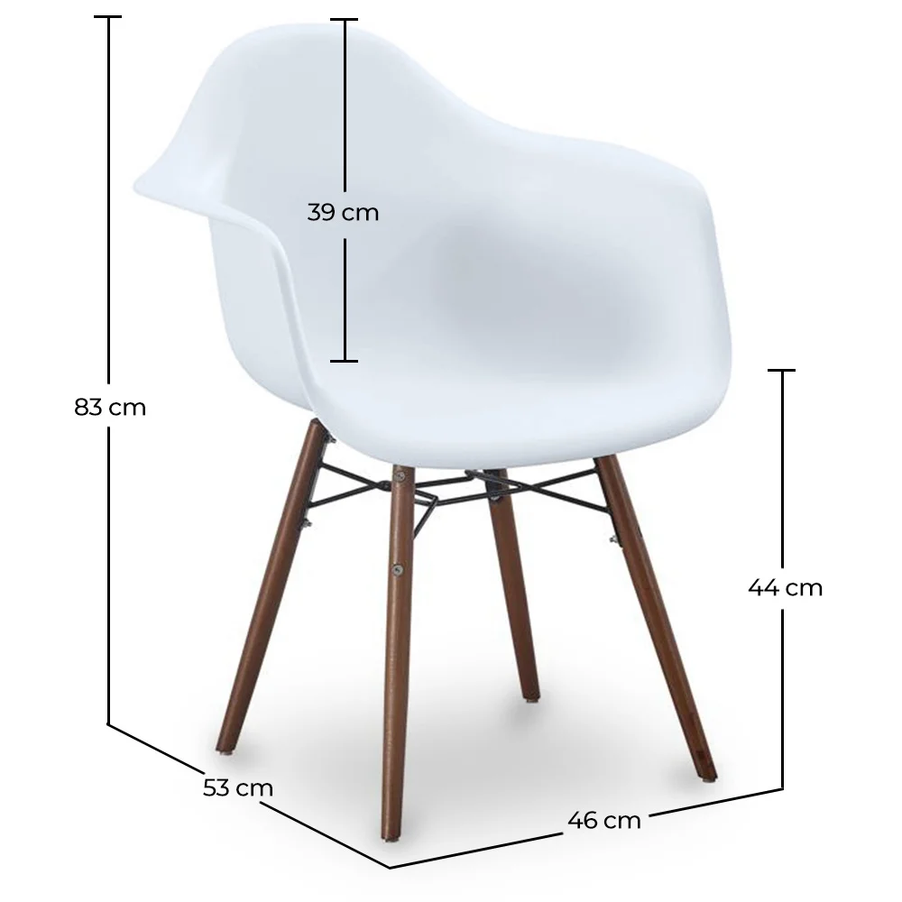 Sedie da Pranzo - Design Scandinavo - Gambe in Legno Scuro - Nordika image 10