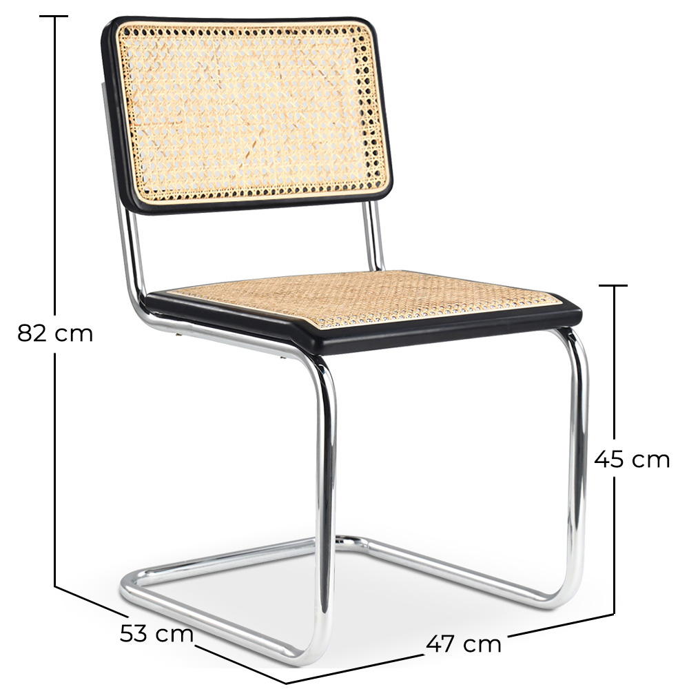 Sedia da Pranzo - Design Vintage - Legno e Rattan - Nuova Edizione - Bruna image 10