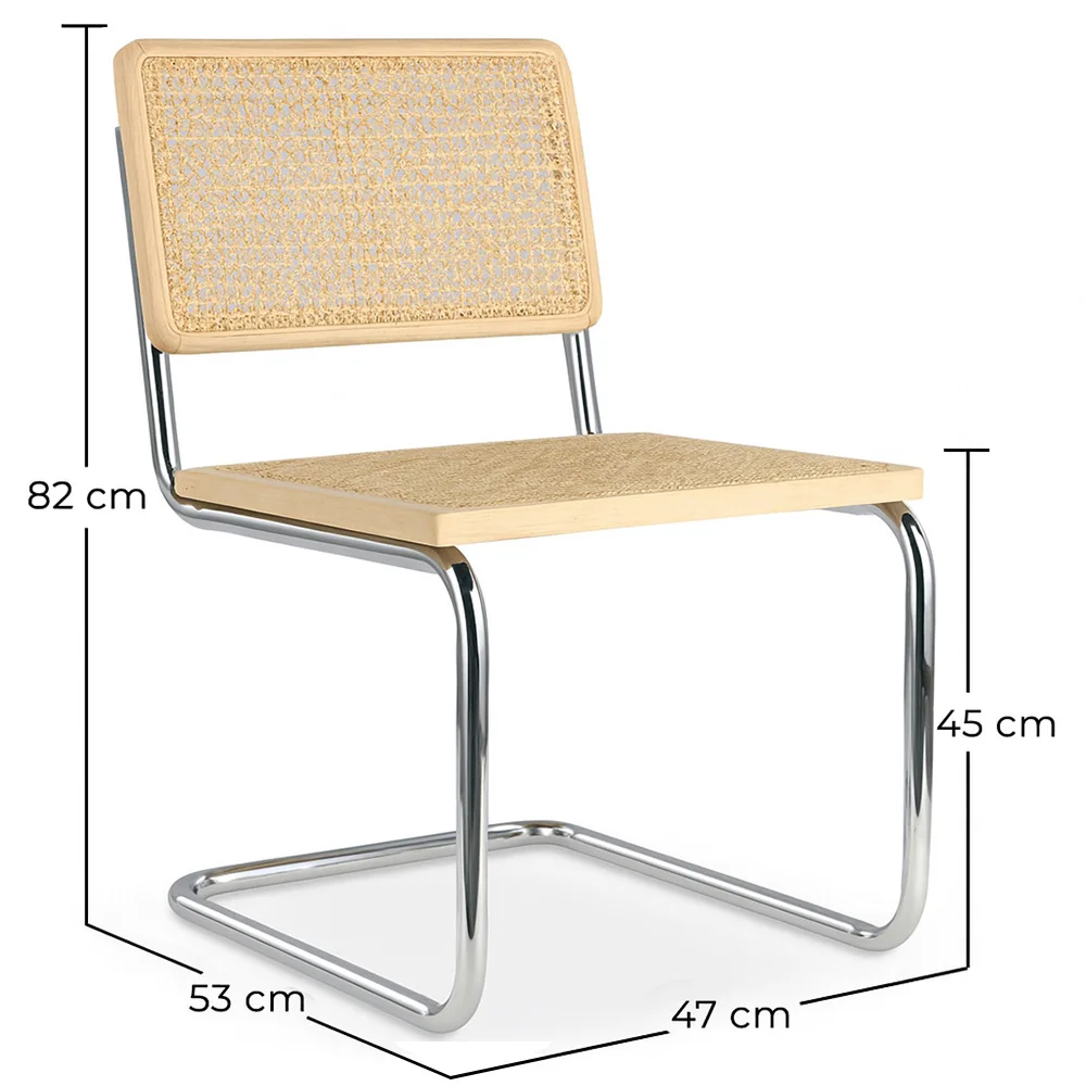 Sedia da Pranzo - Design Vintage - Legno e Rattan - Nuova Edizione - Bruna image 10