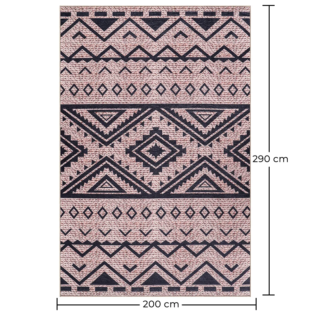 Tappeto Vintage Geometrico Tribale – (290x200 cm) – Cinder image 10