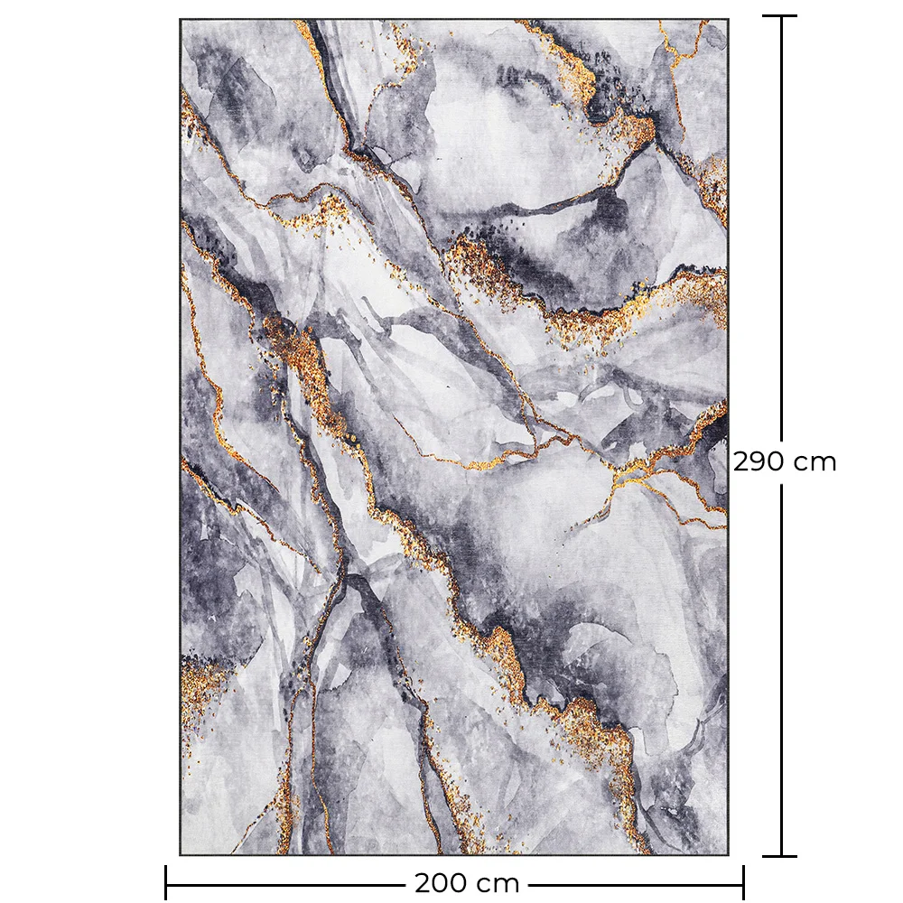 Grande Tappeto dal Design Moderno Effetto Marmo - (290x200 cm) - Arezzo image 10