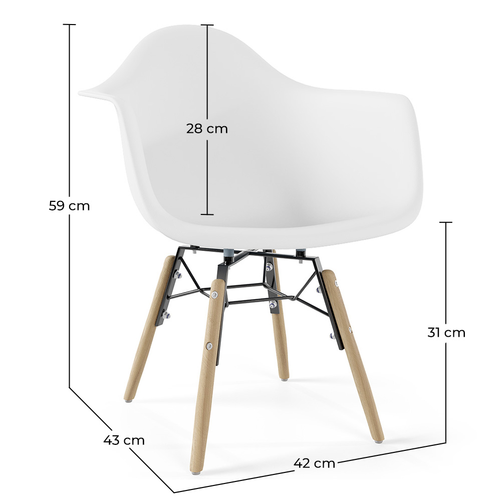 Sedia per Bambini Design Scandinavo - Gambe in Legno - Nordika image 10