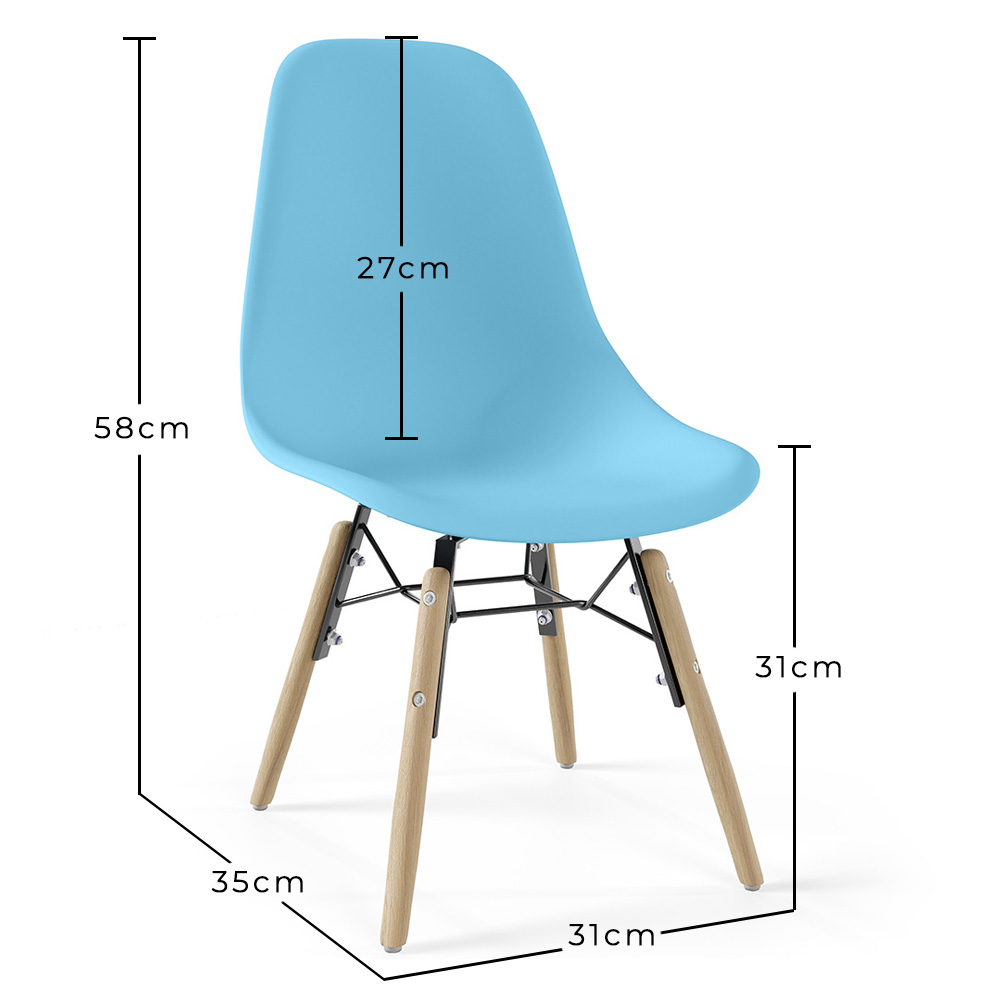 Sedia per Bambini - Design Scandinavo - Gambe in Legno - Skögur image 10