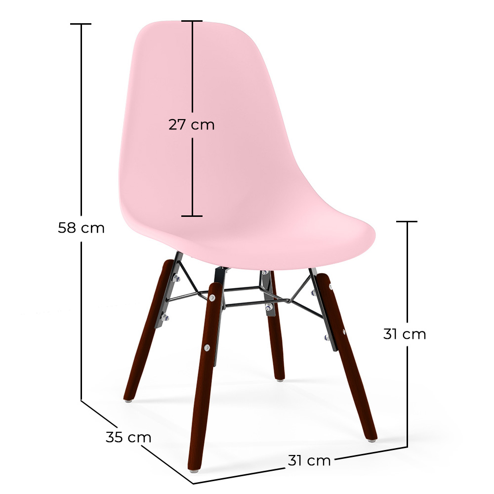 Sedie per Bambini - Design Scandinavo - Gambe in Legno Scuro - Skögur image 10