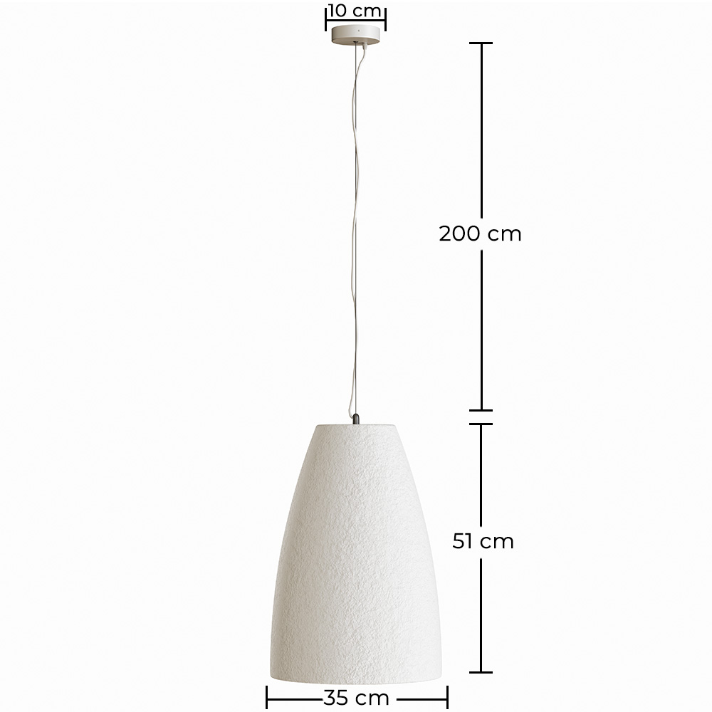 Lampada a sospensione - Design minimalista - Finitura effetto pietra - Sinur I image 10