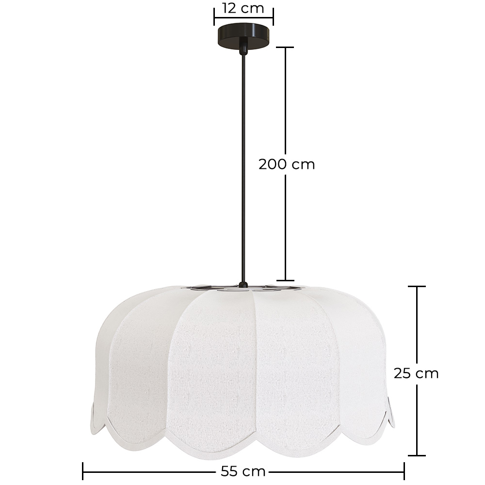 Lampada a sospensione Lino beige – Stile naturale e senza tempo – Deral image 10