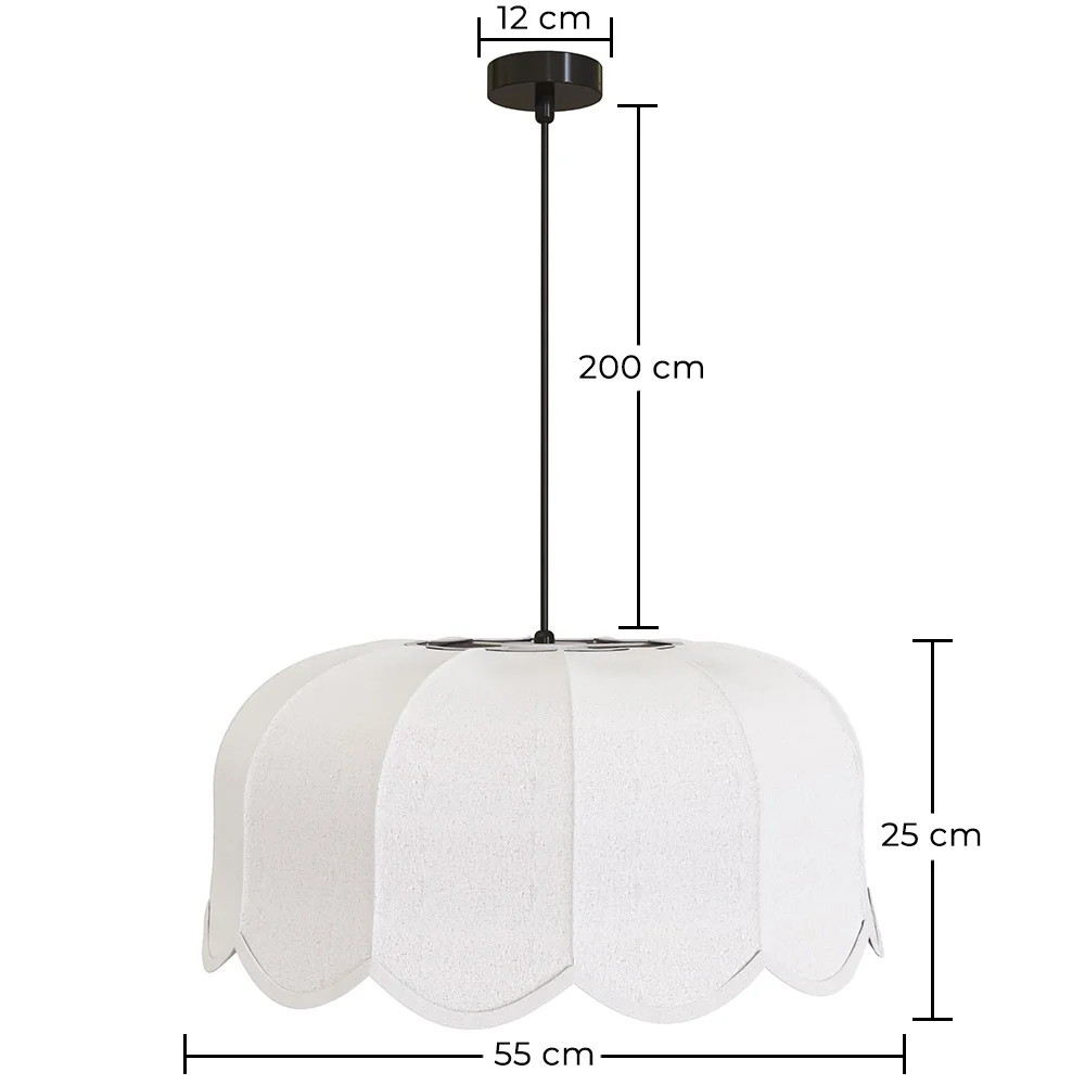 Lampada a sospensione Lino beige – Stile naturale e senza tempo – Deral image 10