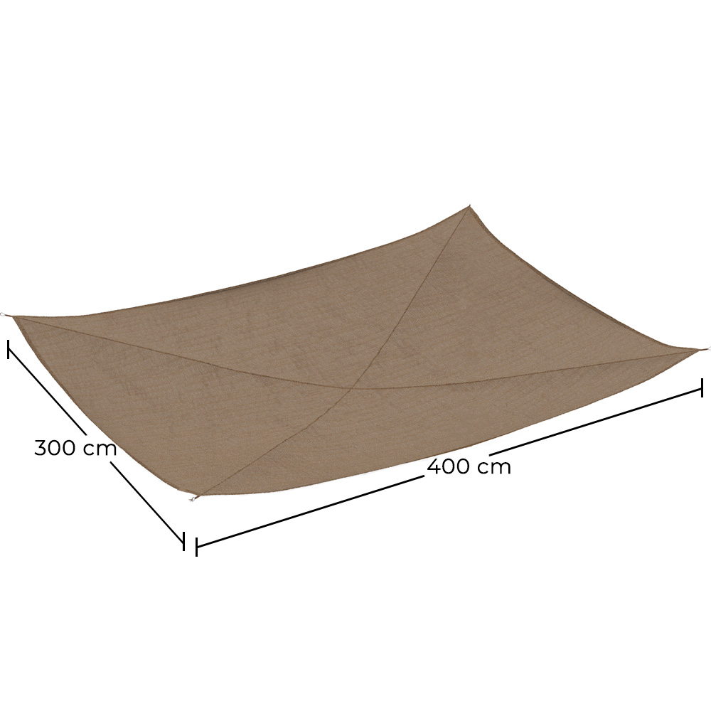 Tenda in fibra di cocco 3x4M - Vela ombreggiante 100 % Naturale image 10