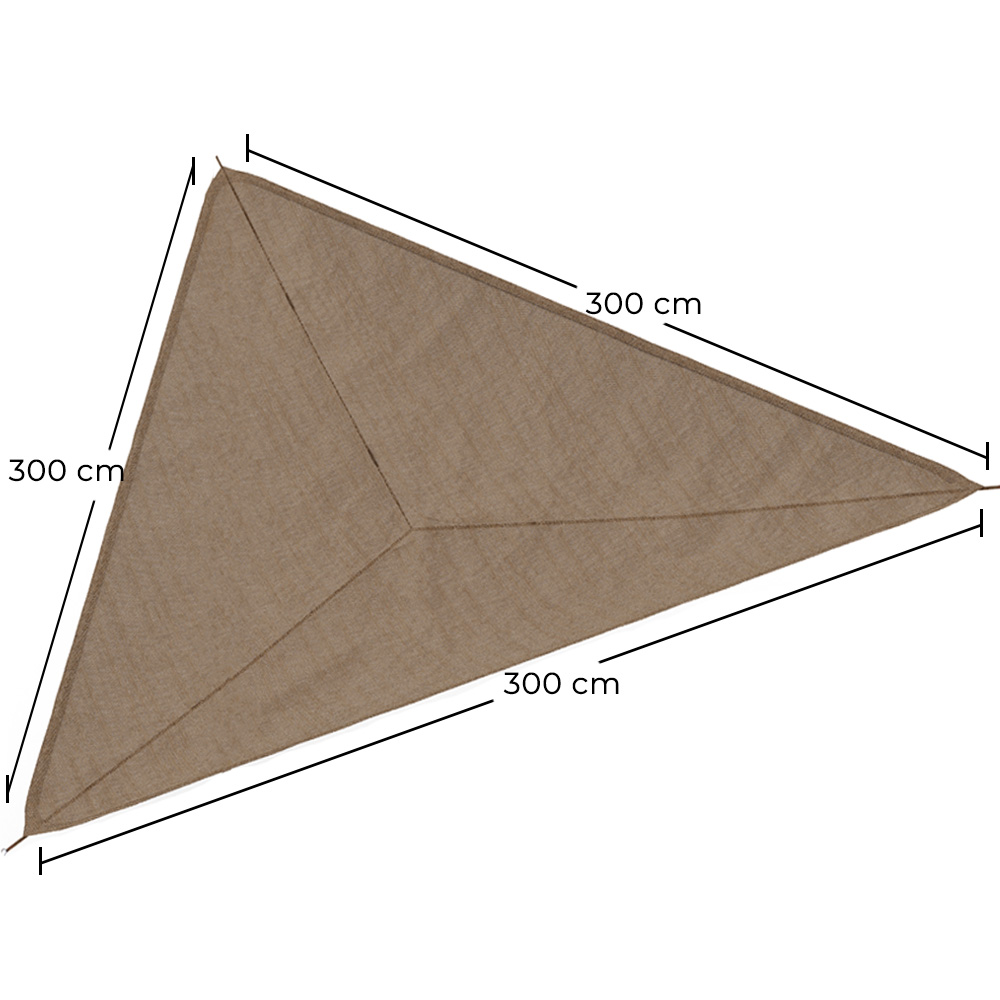 Tenda in fibra di cocco 3x3x3M - Vela ombreggiante 100 % Naturale image 10