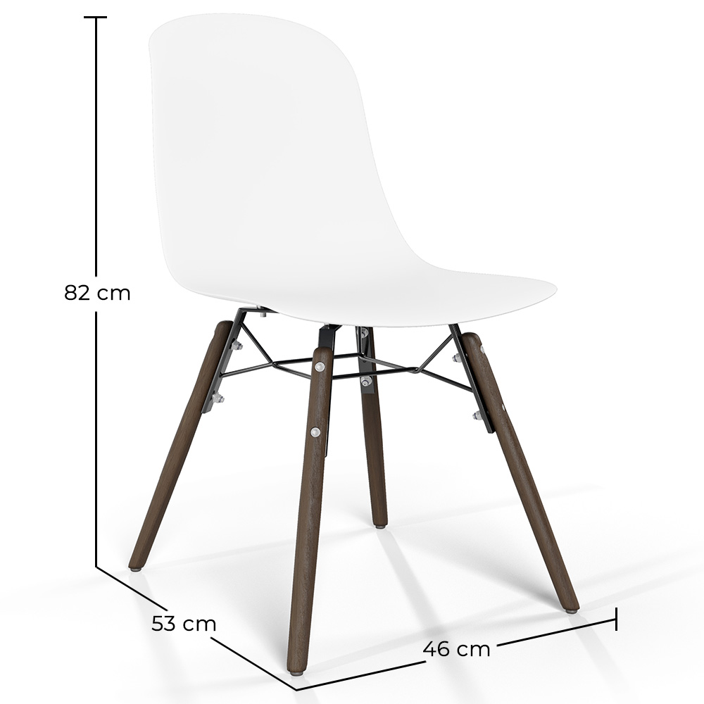 Sedia da pranzo con gambe in legno scuro – Stile moderno e funzionalità - Broly image 10