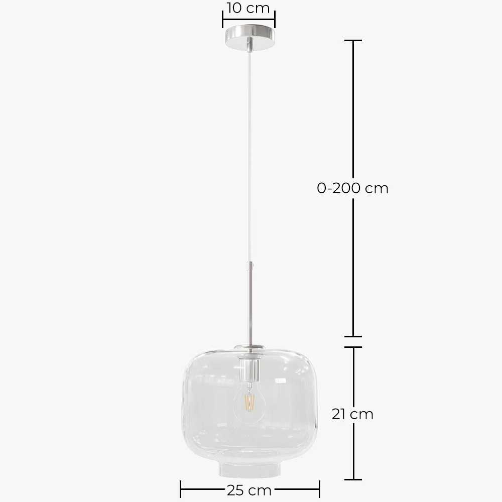 Lampada a Sospensione Moderna in Vetro - Cavo Regolabile - Dewers image 10