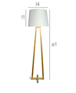 Lampada da terra stile nordico legno image 10