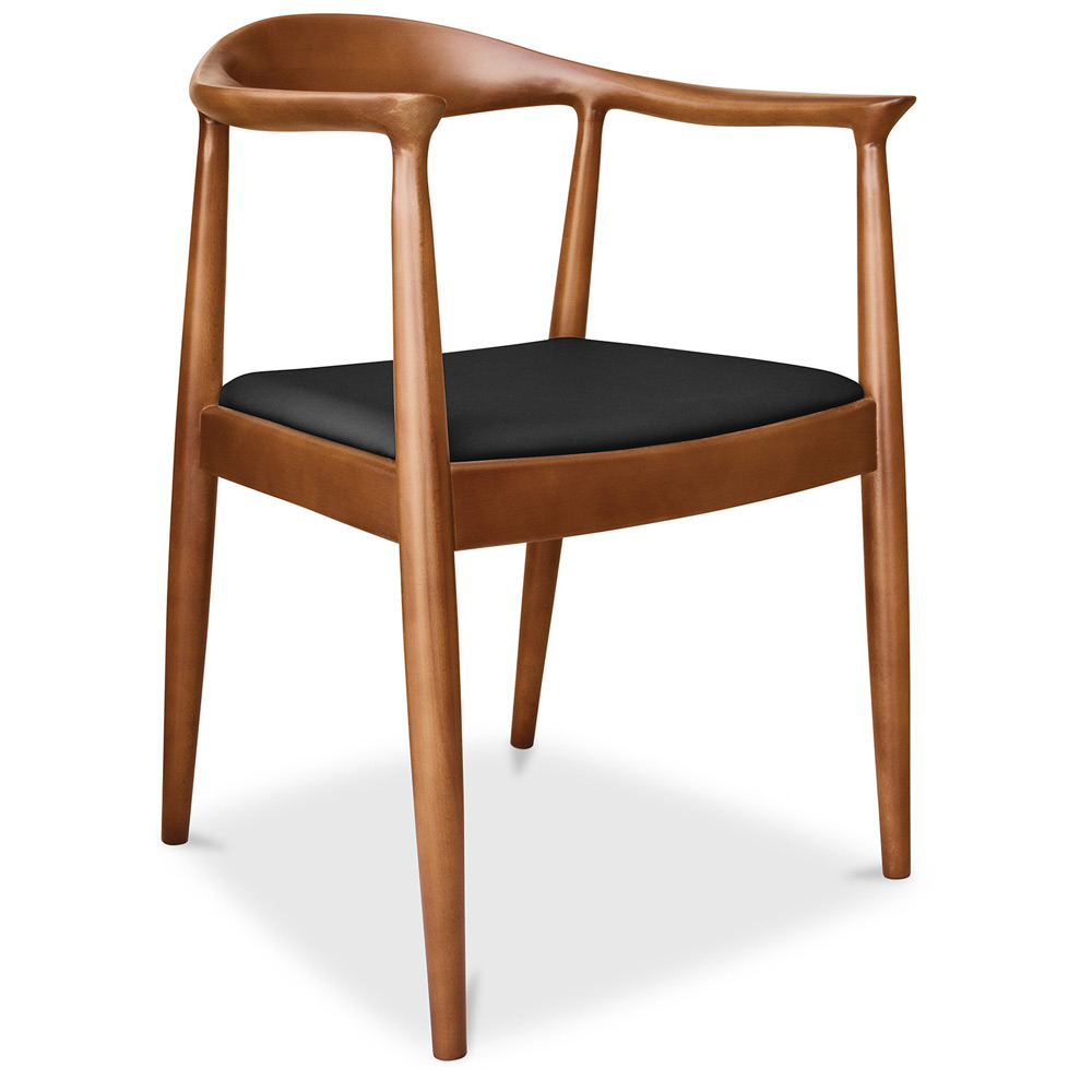 Sedia stile scandinavo The Chair Wegner Style Pelle Premium