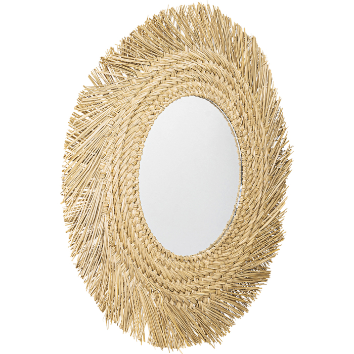 Specchio da Parete - Rotondo Boho Bali (60 cm) - Rewu