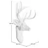  Decorazione da Parete - Testa di Cervo Bianco - Uka image 7