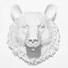 Decorazione da Parete - Testa di Orso Bianco - Uka image 7