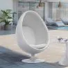 Poltrona di Design a Forma di Uovo - Rivestita in Tessuto - Eny image 7
