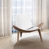 Poltrona di design - Poltrona Scandinava - Rivestita in pelle - Lucy image 7