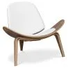 Poltrona di design - Poltrona Scandinava - Rivestita in pelle - Lucy image 7