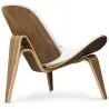 Poltrona di design - Poltrona Scandinava - Rivestita in pelle - Lucy image 7