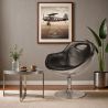 Poltrona con Braccioli - Stile Aviator - Pelle - Tulip image 7