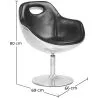 Poltrona con Braccioli - Stile Aviator - Pelle - Tulip image 7