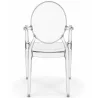Set di 4 Sedie da Pranzo - Trasparente - Design con Braccioli - Arthur image 7